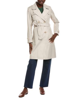 Via Spiga Double-Breasted Trench Coat