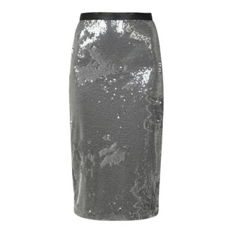 Jucca Rokken, Dames, Grijs, XS, Midi Rok