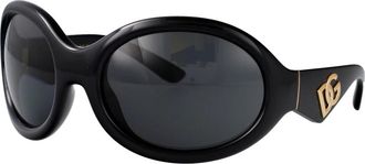 Dolce & Gabbana Stijlvolle zonnebril met model 0Dg 6201 - Dames - Zonnebrillen - Zwart - 67 MM - Accessoires