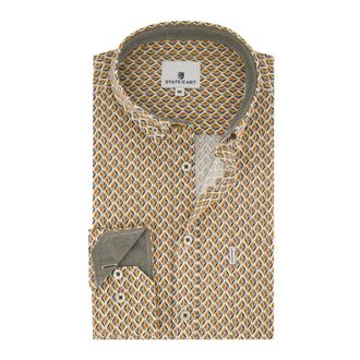 State of Art Heren, Overhemden, Oranje, Maat: 2XL Katoen