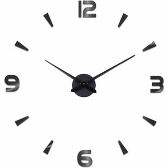 OEM Reloj De Pared Silencioso Moderno Diy, Adhesivo 3d Para Decoraci&oacute;n Del Hogar, Oficina, Restaurante Y Hotel (negro)