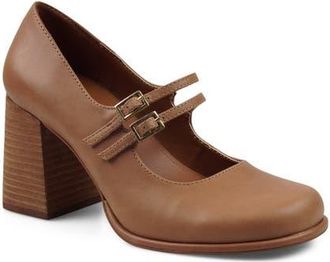 Artisan by Zigi Lazio Mary Jane Pump in Tan Leather at Nordstrom, Size 11