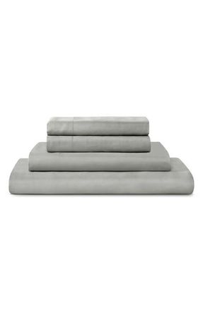 Sijo Tencel Lyocell Sheet Set in Dove at Nordstrom, Size California King