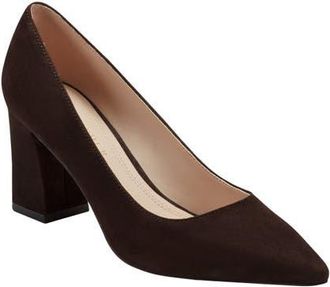 Marc Fisher Zala Block Heel Pump in Dbr03 at Nordstrom, Size 6.5