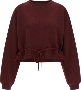 Dries Van Noten Haserfiela Sweatshirt - Dames - Sweatshirts - Rood - S - Katoen - Hoodies & sweatvesten