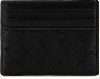 Bottega Veneta Portacarte piatto in nappa di vitello intrecciata con 7 slot