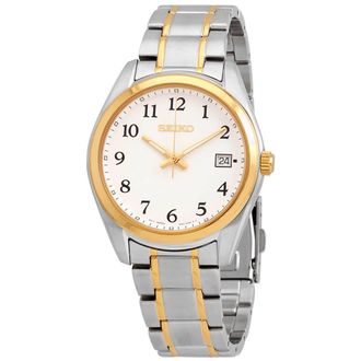 Seiko Core Quartz White Dial Mens Watch SUR460P1