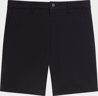 Theory Mens Classic Fit Flat-Front Shorts