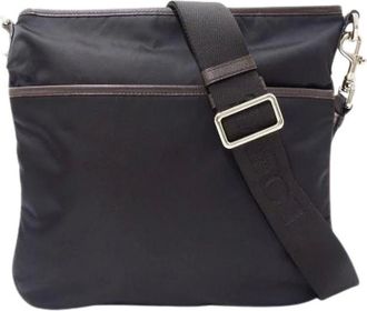 Loewe Pre-owned Cross Body Bags, female, Black, Size: ONE SIZE Pre-owned Nylon Shoulder Bag
