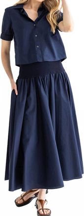 Go Silk Go In On The Yolk Skirt In Midnight