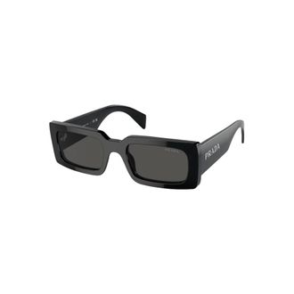 Prada Dark Square-Frame Sunglasses - female - Prada - Sunglasses - Black - 52 MM - Accessories