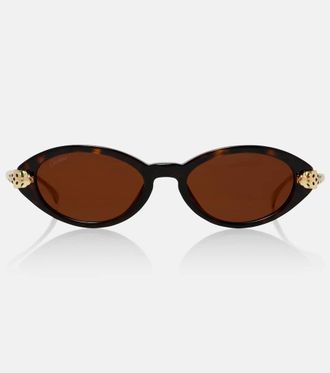 Cartier Panth&egrave;re De Cartier oval sunglasses