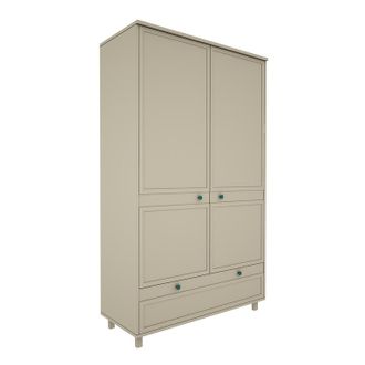 OEM Armoire 2 Portes 1 Tiroir Wood Luck Gabriel - Vert Eucalyptus