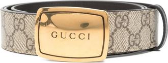 Gucci Logo Buckle Print Belt