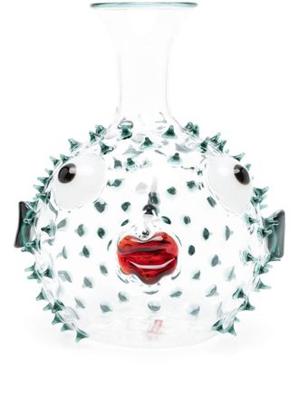 Massimo Lunardon Pufferfish glass decanter - unisex - glass - OS - White