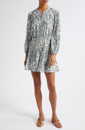 Veronica Beard Rivendell Drop Waist Skater Dress in Ecru Multi at Nordstrom, Size 12