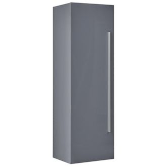 Beliani Beliani - Mueble De Pared Para Ba&ntilde;o Mdf Gris 132 X 40 Cm Con 4 Estantes Mataro