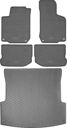 OEM Juego De Alfombrillas De Goma Para Skoda Octavia I Sed&aacute;n (1997-2010) + Alfombrilla Para El Maletero