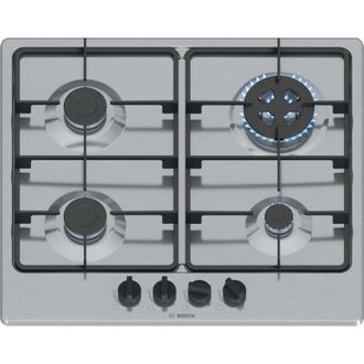 Bosch Serie 4 Pgh6b5k60 Hobs Acero Inoxidable Integrado 58 Cm Encimera De Gas 4 Zona(s)