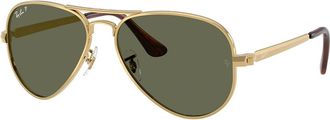 Ray-Ban RB3925 Aviator Max Polarized 001/58 Mens Sunglasses Gold Size 58