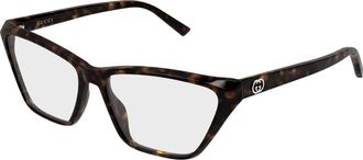 Gucci Gg 2204O Optisch Montuur - Dames - Brillen - Bruin - 56 MM - Accessoires