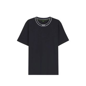 HUGO BOSS Cotton T-shirt With Logo Crew Neck