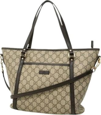 Gucci Pre-owned Tote Bags, female, Brown, Size: ONE SIZE Pre-owned Vintage Tote Bag
