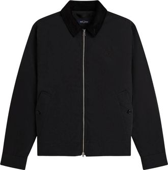 Fred Perry Katoenen Caban Jas - Heren - Zomerjassen - Zwart - M - Katoen - Jassen