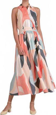 Elan Prism Pop Maxi Dress In Multicolor