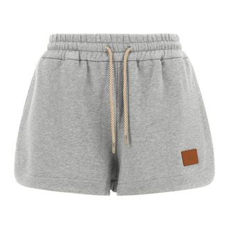 Fendi Dames, Korte broeken, Grijs, Maat: XS Katoen