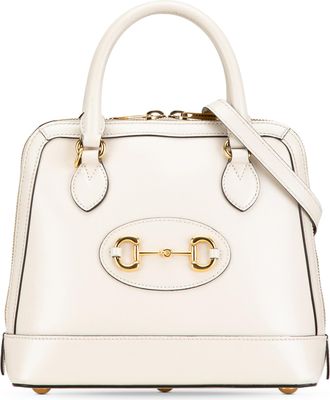 Gucci Pre-owned Womens Top Handle Bag Horsebit Detail - Light Grey Leather - One Size