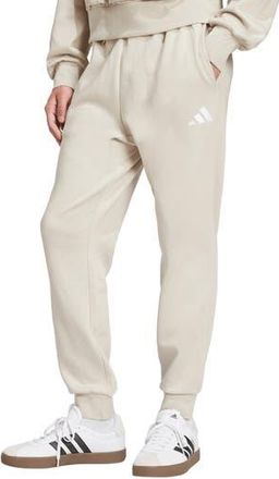 adidas Essentials Feelcozy Fleece Pants in Wonder Alumina/White at Nordstrom Rack, Size X-Large