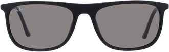 Ray-Ban Dark Grey Rectangular Unisex Sunglasses RB2216 901/B1 58