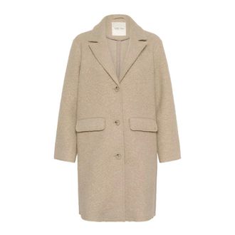 Cream Jassen, Dames, Grijs, M, CRCazey Lange Jas