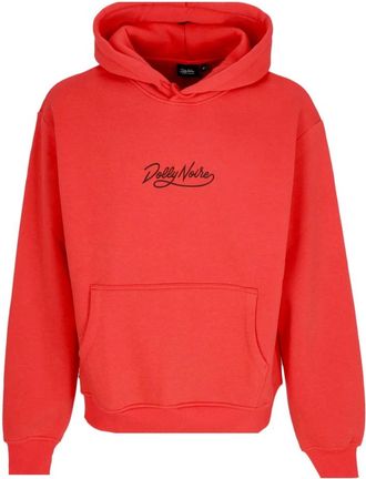 Dolly Noire Logo Hoodie - Heren - Hoodies - Rood - L - Katoen - Hoodies & sweatvesten