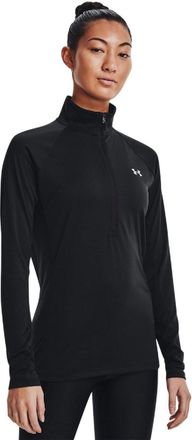 Under Armour Technisch trainingsjack met kwartrits voor dames (Zwart)