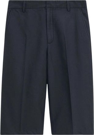 Filippa K Rechte Katoen Linnen Shorts - Dames - Korte Broeken - Zwart - M - Katoen - Korte Broeken