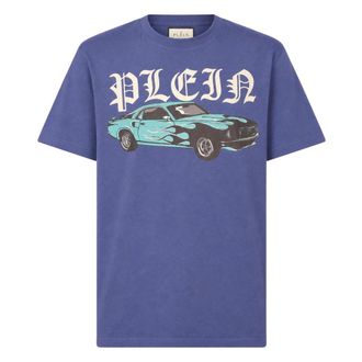 Philipp Plein Uomo, Top, Blu, L, new