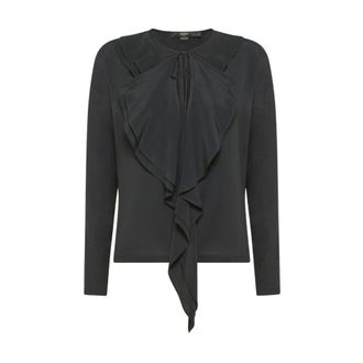 Seventy Scollo CON Rousce - Dames - Blouses & Shirts - Zwart - Maat: XL Leer