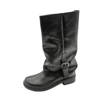 Emanuelle Vee Stivale Ghetta - Dames - Schoenen - Zwart - Maat: 37 EU Leer