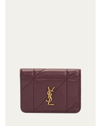 Saint Laurent Jamie Leather Bifold Card Case