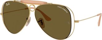Ray-Ban RB3138M 001/73 Mens Sunglasses Gold Size 54
