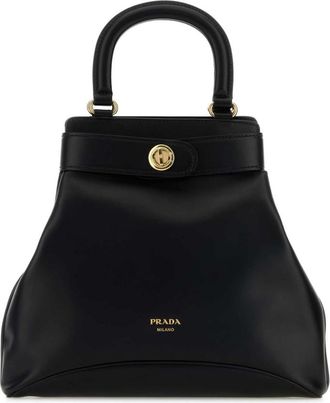 Prada Black Logo Bucket Bag