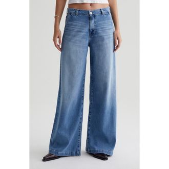AG - Adriano Goldschmied Stella Low Slung Palazzo Jeans in Escalate at Nordstrom Rack, Size 27