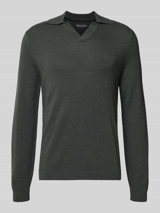 Marc O'Polo Regular Fit Strickpullover aus Baumwoll-Schurwoll-Mix in Graphit, Gr&ouml;&szlig;e M