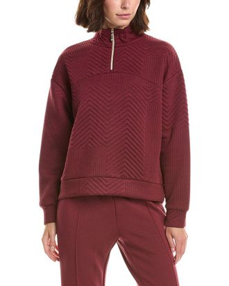 Nanette Lepore Nanette Nanette Lepore Chevron 1/4-Zip Sweater