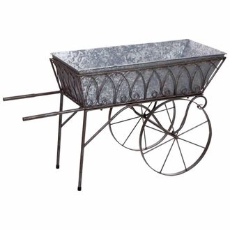 Wanderlust Deco Carro expositor de metal 93.35x39.37x53.98h cm