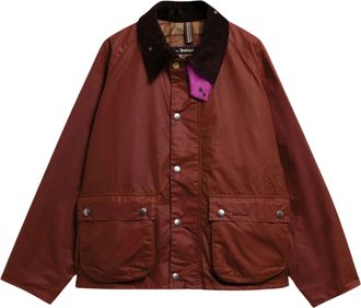 Chiara D'Este Key Transport Corduroy Collar Waxed Cotton Jacket