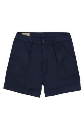 Fortela Haute Twill Cotton Shorts in Indaco at Nordstrom, Size 35 Eu
