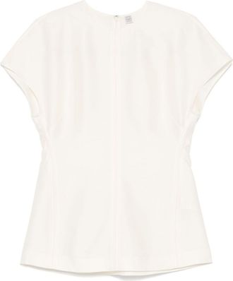 Toteme cap-sleeve top - Neutrals